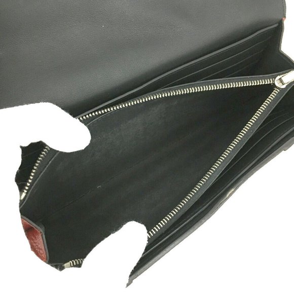 CELINE Large Flap Leather Long Bifold Wallet /2S0100 - Picture 7 of 8